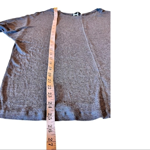 H by Bordeaux Women’s Light Crewneck Ribbed Gray Athleisure Medium NEW - Picture 4 of 11